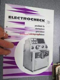 Elektrocheck 70 provbänk för startmotorer, generatorer, laddningsregulatorer -myyntiesite