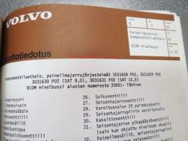 Volvo linja-autot korjaamokirjasarjan osa 5 Jarrut - koko kansio siihen kuuluneita huoltokirjoja sekä huoltotiedotteita