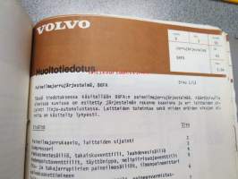 Volvo linja-autot korjaamokirjasarjan osa 5 Jarrut - koko kansio siihen kuuluneita huoltokirjoja sekä huoltotiedotteita