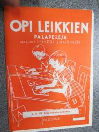 Opi leikkien palapeli E. 6-10 Alkeislukuharjoituksia - laatinut Inkeri Laurinen