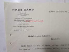 Näse Gård, Bjärnå &amp; Näse-Gård 14/3 1921 -asiakirja