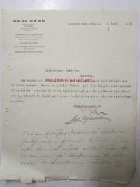 Näse Gård, Bjärnå &amp; Näse-Gård 6. febriari 1921 -asiakirja