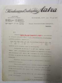 Konekauppa Osakeyhtiö Aatra, Helsingissä huhtikuun 12. 1924 -asiakirja