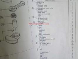 Quicksilver parts catalog 4 H.P., 5 H.P. -Katso tarkemmat malli merkinnät kuvasta