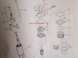 Quicksilver parts catalog 50 H.P. / 60 H.P. ( 3 cylinder )-Katso tarkemmat malli merkinnät kuvasta