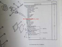 Quicksilver parts catalog 50 H.P. / 60 H.P. ( 3 cylinder )-Katso tarkemmat malli merkinnät kuvasta