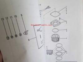 Quicksilver parts catalog 20 H.P. / 25 H.P. -Katso tarkemmat malli merkinnät kuvasta
