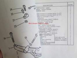 Quicksilver parts catalog 20 H.P. / 25 H.P. -Katso tarkemmat malli merkinnät kuvasta