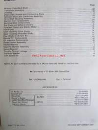 Quicksilver parts catalog 40 H.P. -Katso tarkemmat malli merkinnät kuvasta
