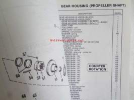 Quicksilver parts catalog 135 H.P. / 150 H.P. (V-6) -Katso tarkemmat malli merkinnät kuvasta