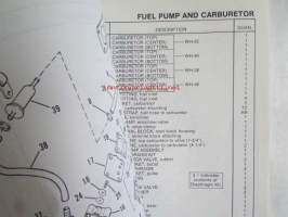 Quicksilver parts catalog 135 H.P. / 150 H.P. (V-6) -Katso tarkemmat malli merkinnät kuvasta