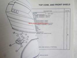 Quicksilver parts catalog 135 H.P. / 150 H.P. (V-6) -Katso tarkemmat malli merkinnät kuvasta