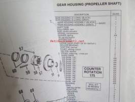 Quicksilver parts catalog 135 / 150 XR4 / MAgnum II, 175 -Katso tarkemmat malli merkinnät kuvasta