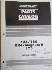 Quicksilver parts catalog 175 H.P. (V-&amp;) -Katso tarkemmat malli merkinnät kuvasta