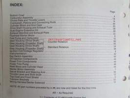 Quicksilver parts catalog 200 H.P. (V-6) -Katso tarkemmat malli merkinnät kuvasta