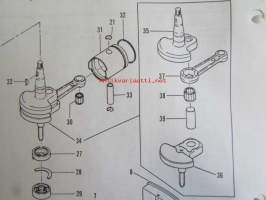 Quicksilver parts catalog 2.5/3 H.P. -Katso tarkemmat malli merkinnät kuvasta