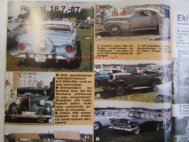 Mobilisti 1987 nr 4 -Lehti vanhojen autojen harrastajille, sisällysluettelo löytyy kuvista.