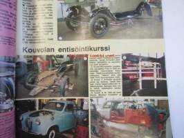 Mobilisti 1989 nr 1 -Lehti vanhojen autojen harrastajille, sisällysluettelo löytyy kuvista. De Soto historiaa. Mulhousen museo.