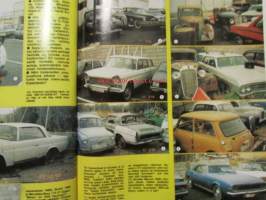 Mobilisti 1990 nr 6 -Lehti vanhojen autojen harrastajille, sisällysluettelo löytyy kuvista.