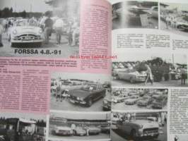 Mobilisti 1991 nr 4 -Lehti vanhojen autojen harrastajille, sisällysluettelo löytyy kuvista.