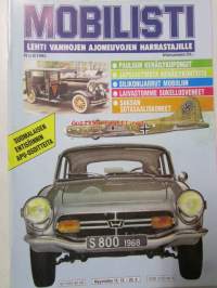 Mobilisti 1992 nr 6 -Lehti vanhojen autojen harrastajille, sisällysluettelo löytyy kuvista.