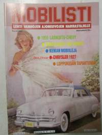 Mobilisti 1992 nr 5 -Lehti vanhojen autojen harrastajille, sisällysluettelo löytyy kuvista.