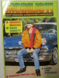 Mobilisti 1995 nr 5 -Lehti vanhojen autojen harrastajille, sisällysluettelo löytyy kuvista.