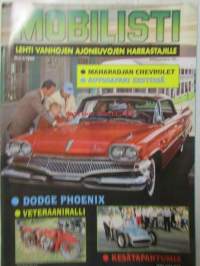 Mobilisti 1995 nr 4 -Lehti vanhojen autojen harrastajille, sisällysluettelo löytyy kuvista.