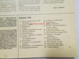 Mobilisti 1995 nr 1 -Lehti vanhojen autojen harrastajille, sisällysluettelo löytyy kuvista.