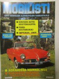 Mobilisti 1997 nr 3 -Lehti vanhojen autojen harrastajille, sisällysluettelo löytyy kuvista.
