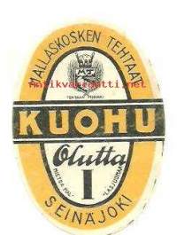 Kuohu Olutta I -  olutetiketti