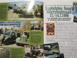 Mobilisti 1996 nr 3 -Lehti vanhojen autojen harrastajille, sisällysluettelo löytyy kuvista.