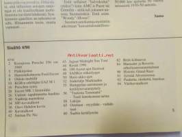 Mobilisti 1996 nr 4 -Lehti vanhojen autojen harrastajille, sisällysluettelo löytyy kuvista.