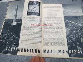 Apu 1959 nr 25, sis. mm. seur. artikkelit / kuvat / mainokset; Isä pelasti perheensä hukkumiselta - lennonjohtaja Osmo Rautavaaran urotyö, Yleisurheilun