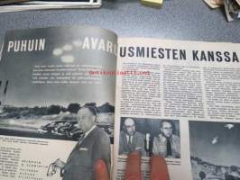 Apu 1959 nr 25, sis. mm. seur. artikkelit / kuvat / mainokset; Isä pelasti perheensä hukkumiselta - lennonjohtaja Osmo Rautavaaran urotyö, Yleisurheilun