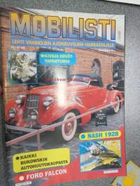Mobilisti 1995 nr 3 -Lehti vanhojen autojen harrastajille, sisällysluettelo löytyy kuvista.