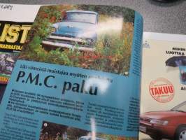 Mobilisti 1995 nr 3 -Lehti vanhojen autojen harrastajille, sisällysluettelo löytyy kuvista.