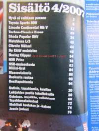 Mobilisti 2007 nr 4 -Lehti vanhojen autojen harrastajille, sisällysluettelo löytyy kuvista.
