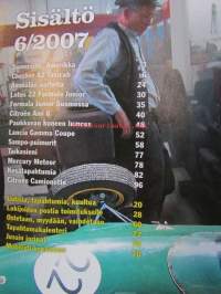 Mobilisti 2007 nr 6 -Lehti vanhojen autojen harrastajille, sisällysluettelo löytyy kuvista.