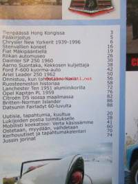 Mobilisti 2005 nr 6 -Lehti vanhojen autojen harrastajille, sisällysluettelo löytyy kuvista.