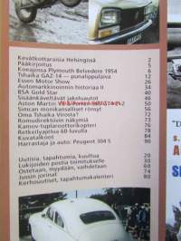 Mobilisti 2002 nr 4 -Lehti vanhojen autojen harrastajille, sisällysluettelo löytyy kuvista.