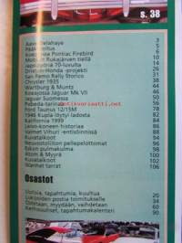 Mobilisti 1999 nr 3 -Lehti vanhojen autojen harrastajille, sisällysluettelo löytyy kuvista.