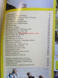 Mobilisti 1999 nr 5 -Lehti vanhojen autojen harrastajille, sisällysluettelo löytyy kuvista. Rolls-Royce Silver Cloud I, Corgi Toys