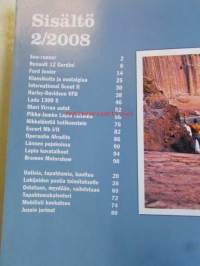 Mobilisti 2008 nr 2 -Lehti vanhojen autojen harrastajille, sisällysluettelo löytyy kuvista.