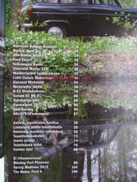 Mobilisti 2012 nr 4 -Lehti vanhojen autojen harrastajille, sisällysluettelo löytyy kuvista.