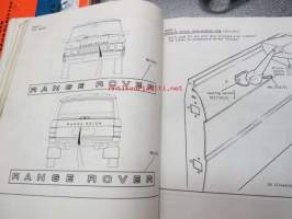 British Leyland, Range Rover Parts Catalogue -varaosaluettelo