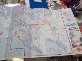 Gulf Northwest Orange County Tourgide map -tiekartta