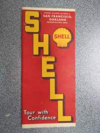 Shell Road Map San Francisco, Oakland Metropolitan area -tiekartta