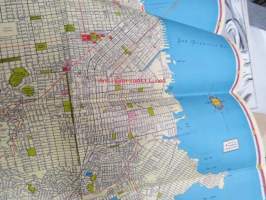 Shell Road Map San Francisco, Oakland Metropolitan area -tiekartta
