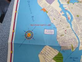 Shell Road Map San Francisco, Oakland Metropolitan area -tiekartta